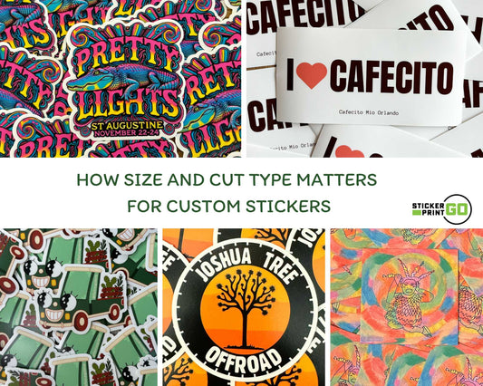 How Size and Cut Type Matters for Custom Stickers