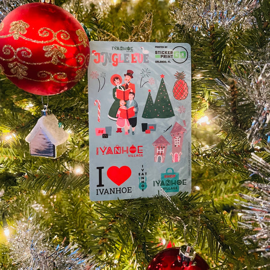 Ivanhoe Village Jingle Eve - Sticker Pack - $5.00