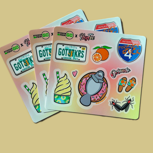 Florida Sticker Sheet - $5.00