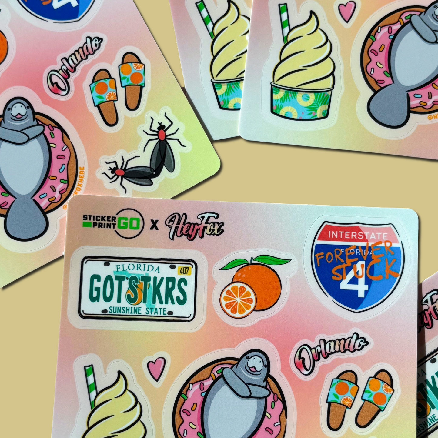 Florida Sticker Sheet - $5.00