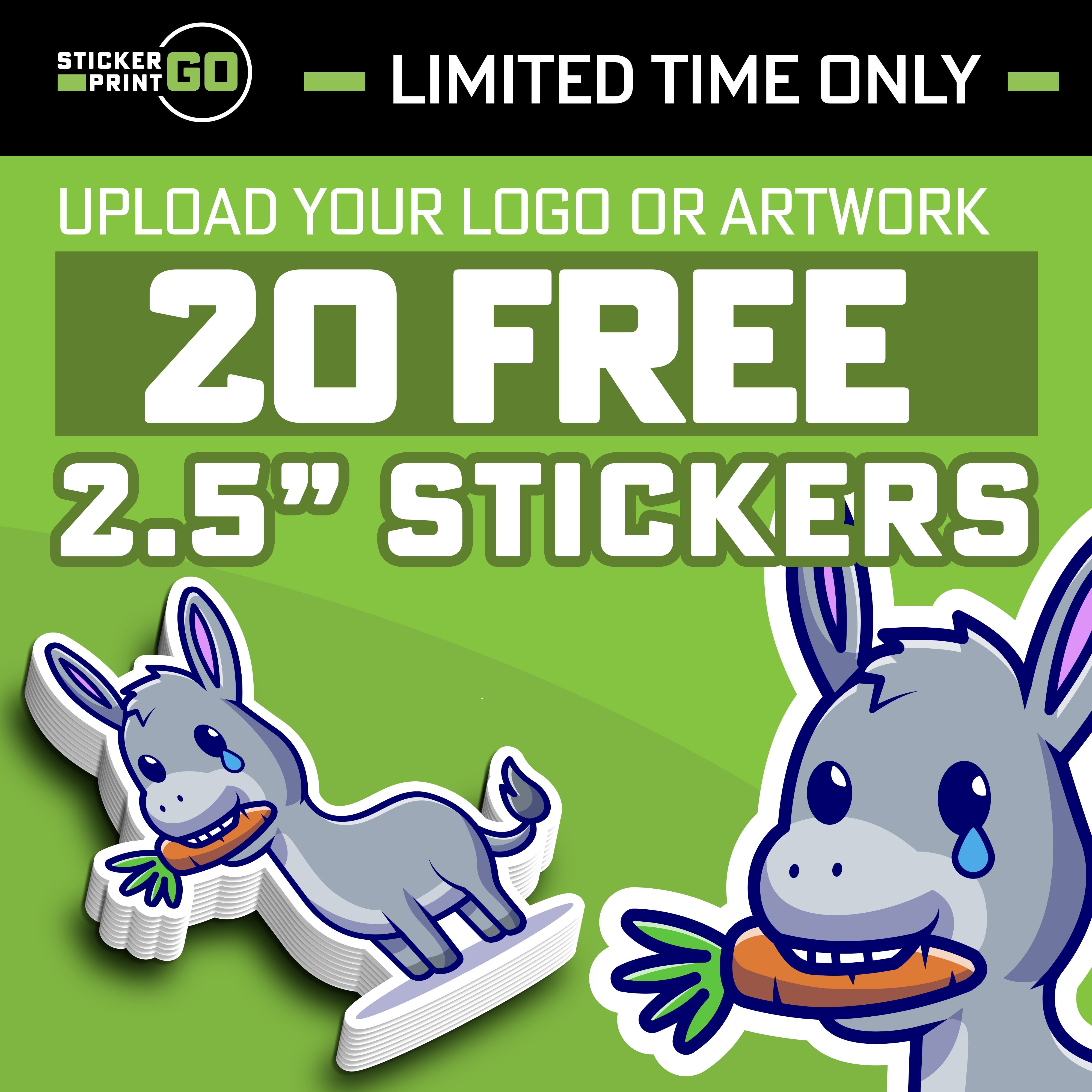 Get 20 Free Stickers Special Sticker Offer StickerPrintGo