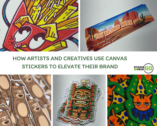 How Artists and Creatives Use Canvas Stickers to Elevate Their Brand