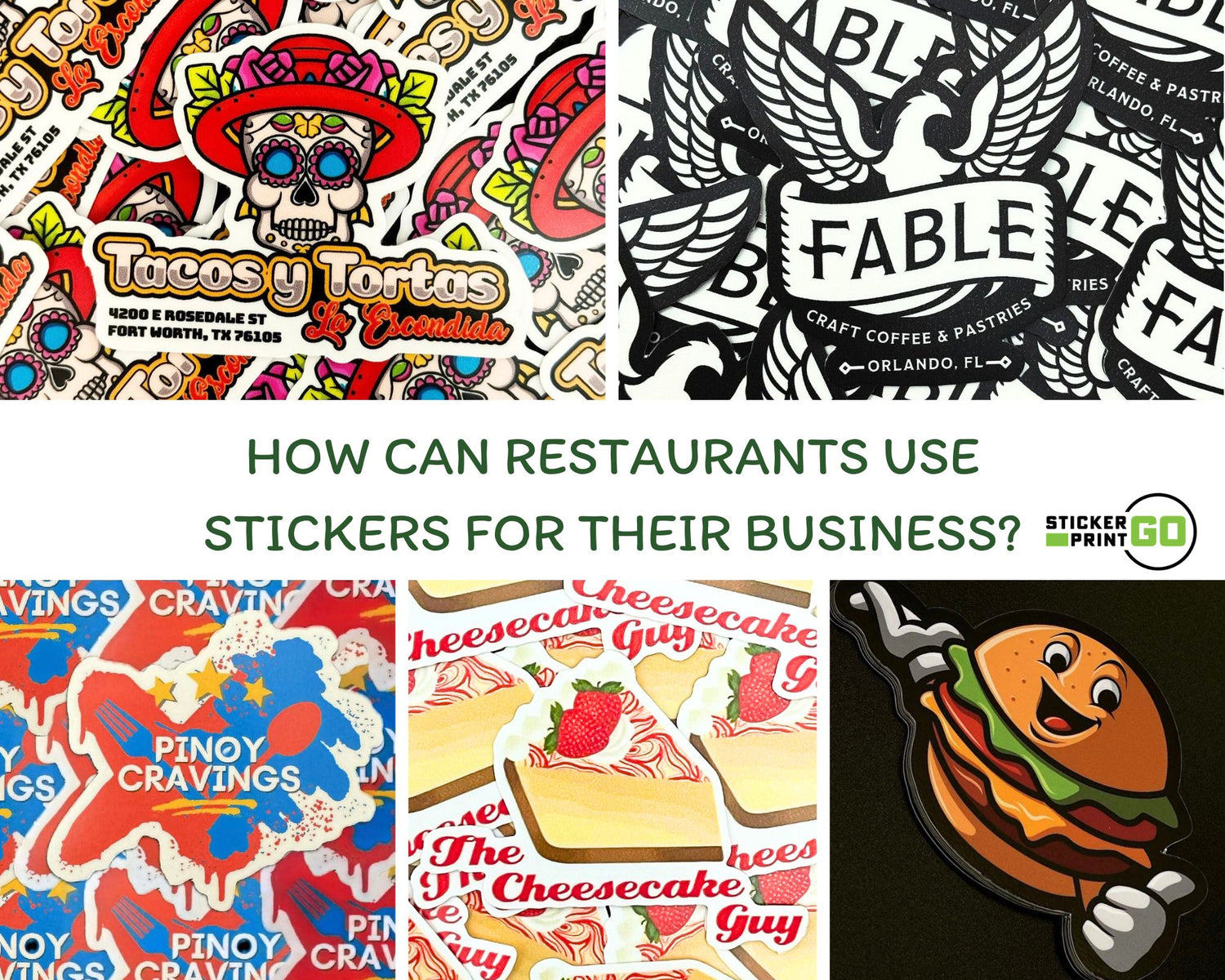 How Can Restaurants Use Stickers for Their Business? – StickerPrintGo
