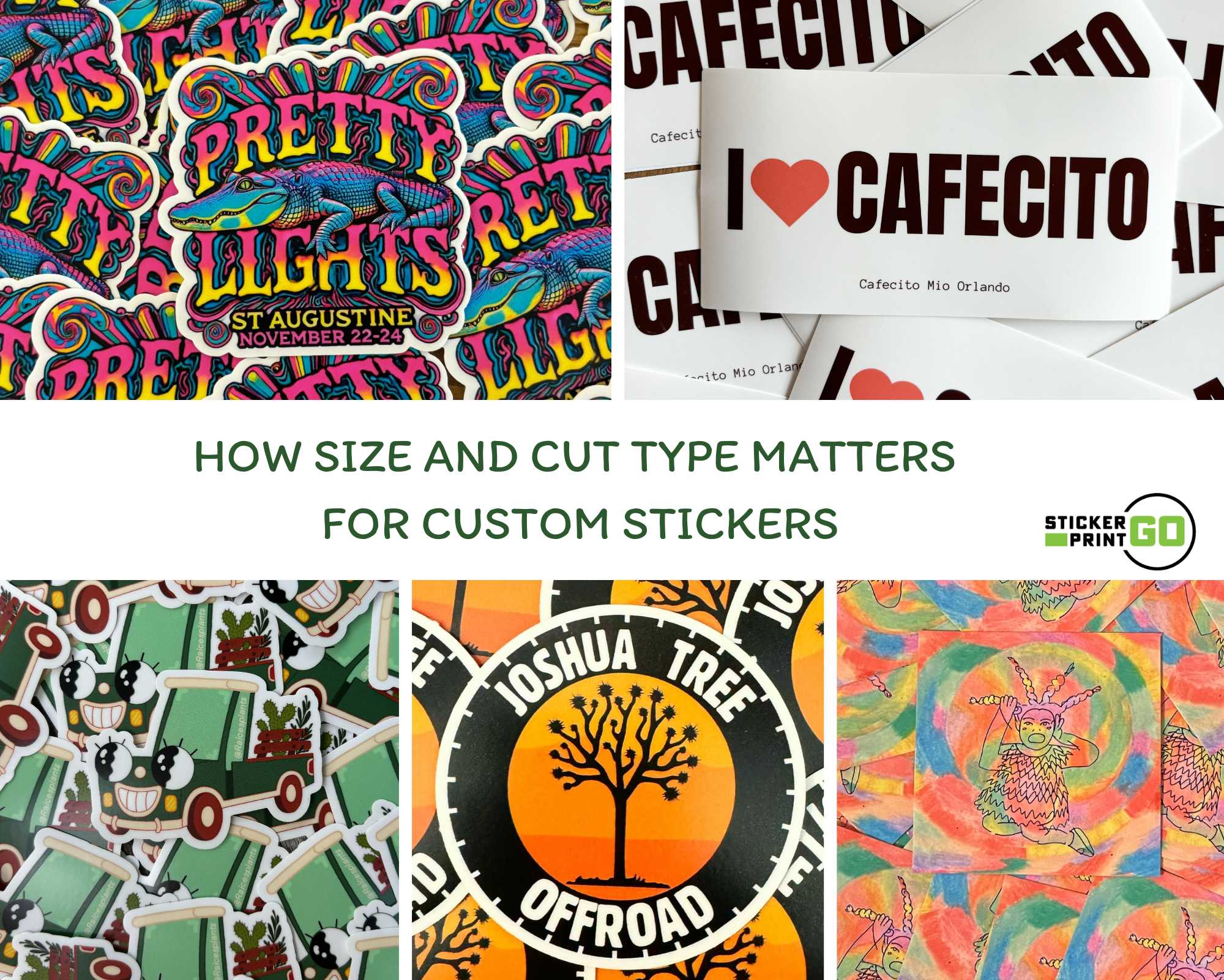 How Size and Cut Type Matters for Custom Stickers – StickerPrintGo