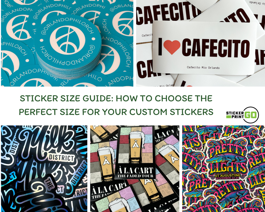 Sticker Size Guide: How to Choose the Perfect Size for Your Custom Stickers