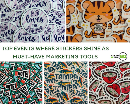 Top Events Where Stickers Shine as Must-Have Marketing Tools