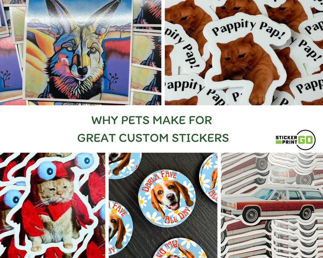 Why Pets Make for Great Custom Stickers