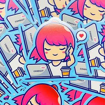 Custom 100pcs 2.5" Vinyl Stickers for $19.98