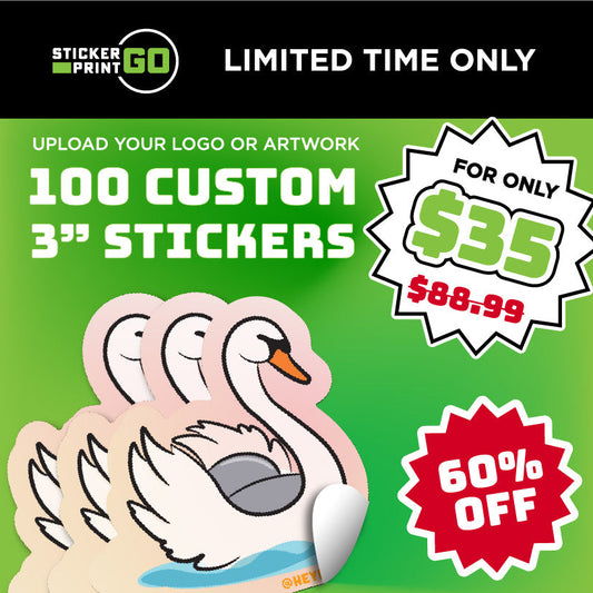 100 3" Vinyl Stickers for $35 - Black Friday 2025