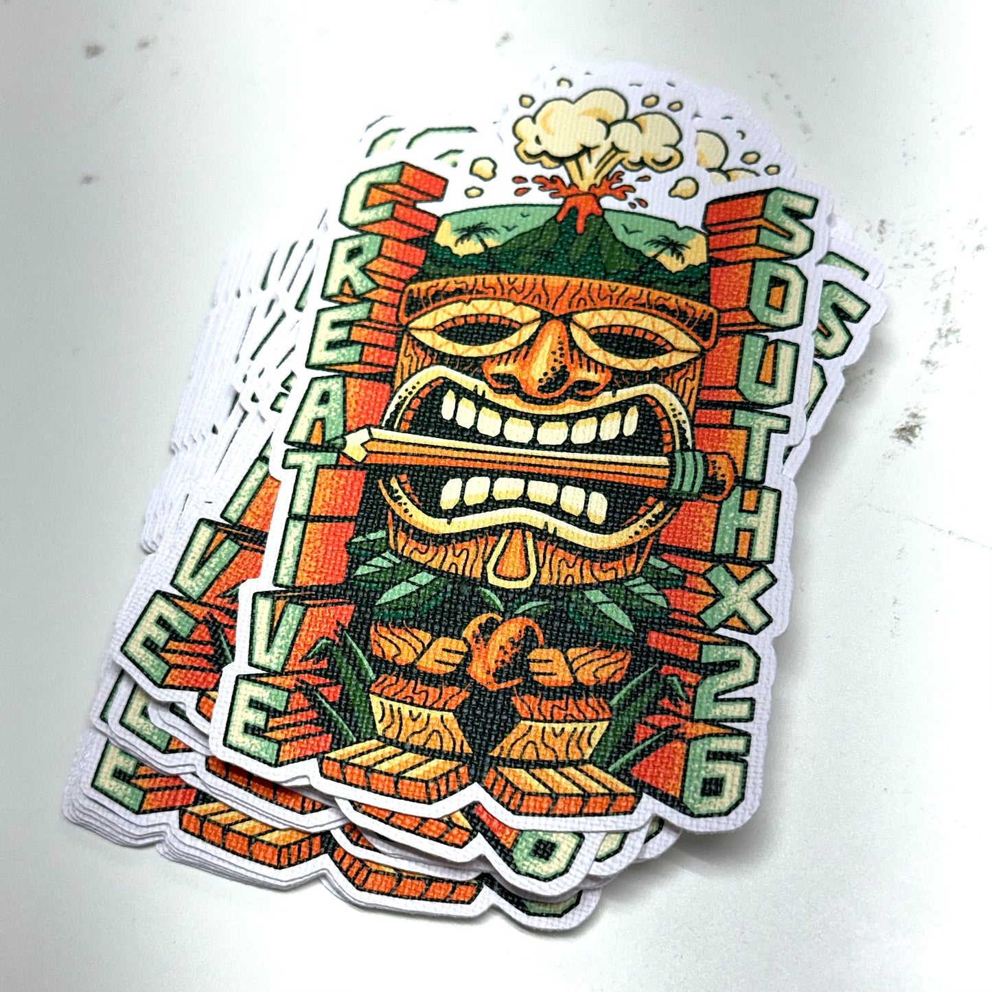 Custom 100pcs 2.5" Canvas Stickers for $39.99