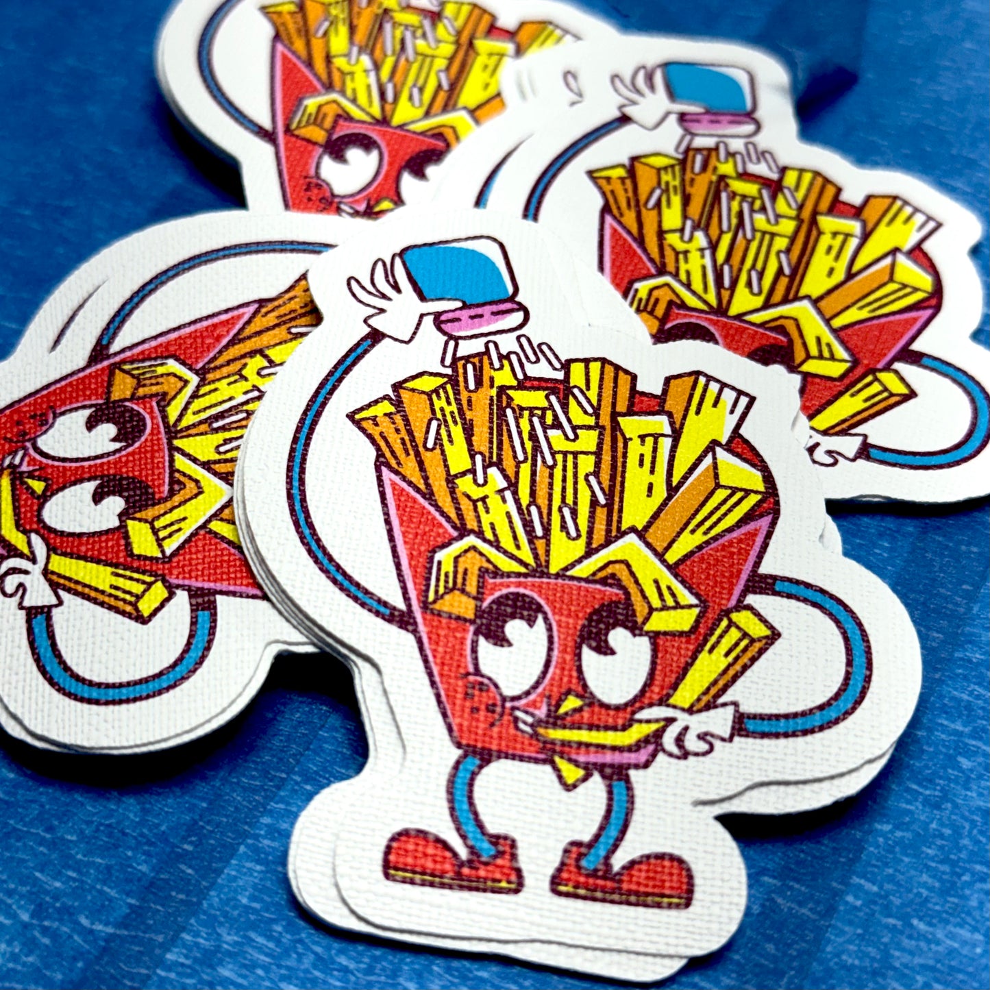 Custom 100pcs 2.5" Canvas Stickers for $39.99