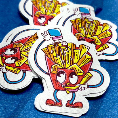 Custom 100pcs 2.5" Canvas Stickers for $39.99