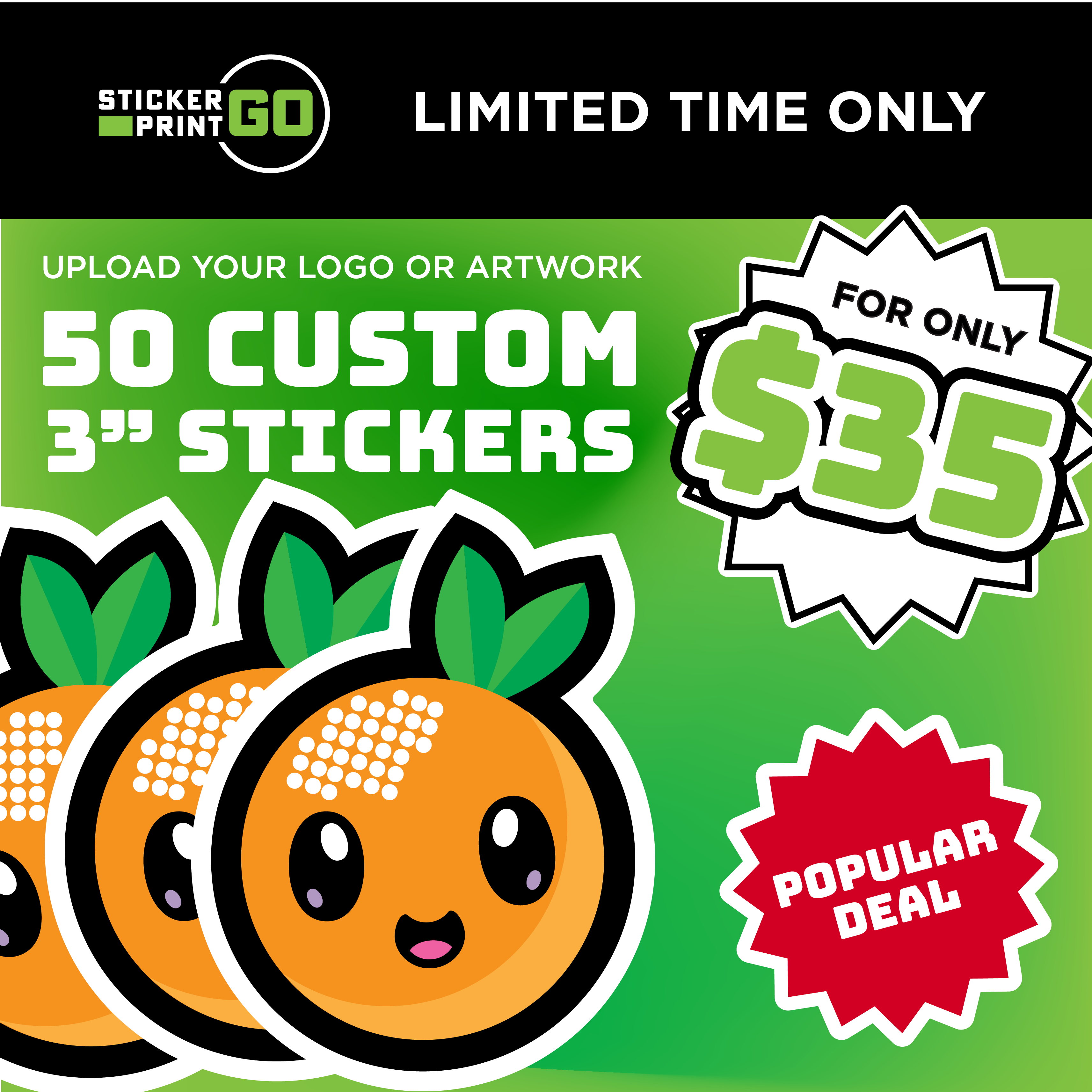 50 Stickers for $35 | Special Sticker Offer – StickerPrintGo